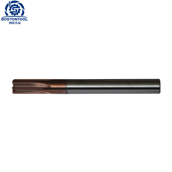 Solid carbide straight shank straight fluted reamer